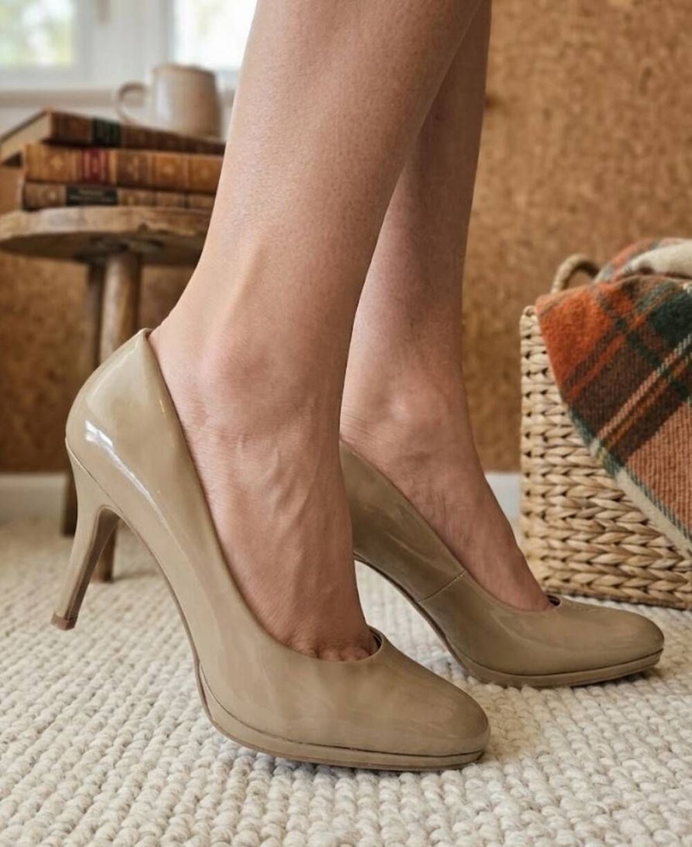 Merona Heels Sz 8 1/2 Nude